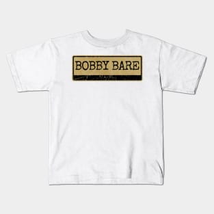 Aliska text black retro - Bobby Bare Kids T-Shirt